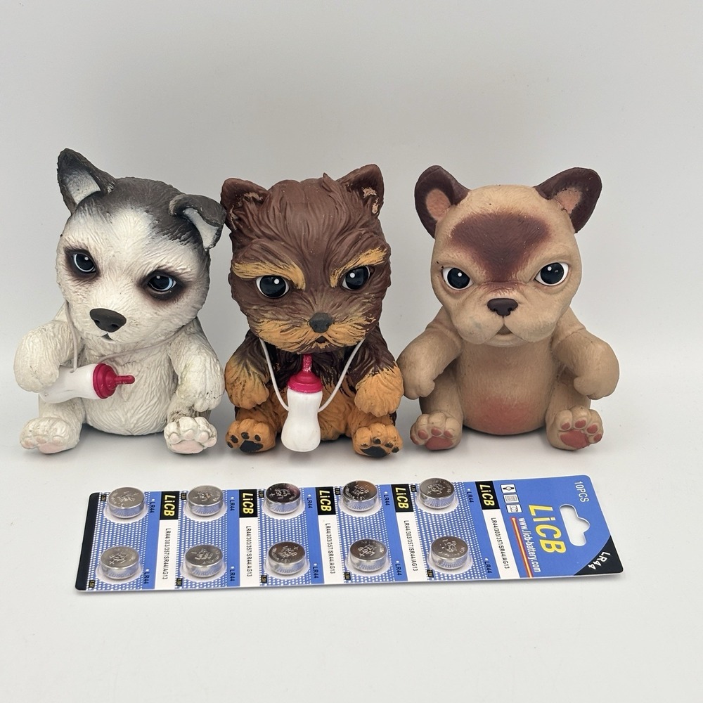 Little Live OMG Pets Yorkie Husky Boxer Puppies Interactive Puppy Dogs Works